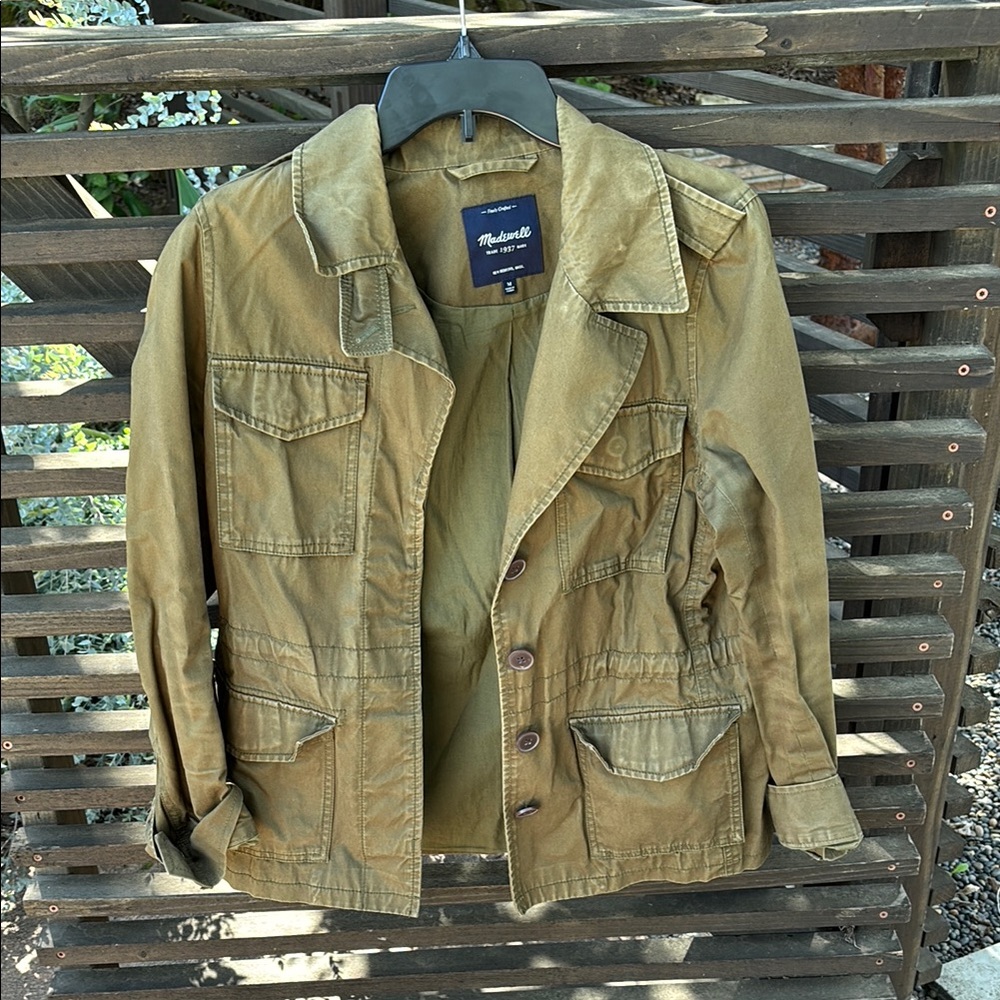Madewell women’s green cotton jacket